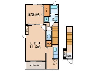 カルム　ソレイユの物件間取画像